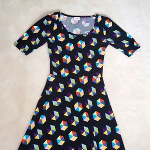 3/$20 Lularoe cube maxi dress sz S